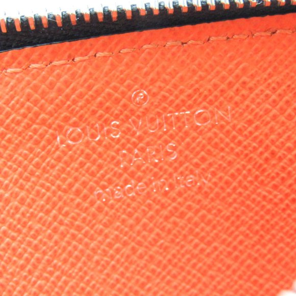 Louis Vuitton Taigarama Coin Card Holder M30465 Taigarama Card Case Orange - Picture 11 of 11